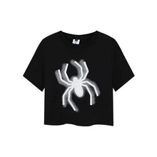 Load image into Gallery viewer, &#39;Mini Spider&#39; Punk Graphic  Spider Crop Top AlielNosirrah
