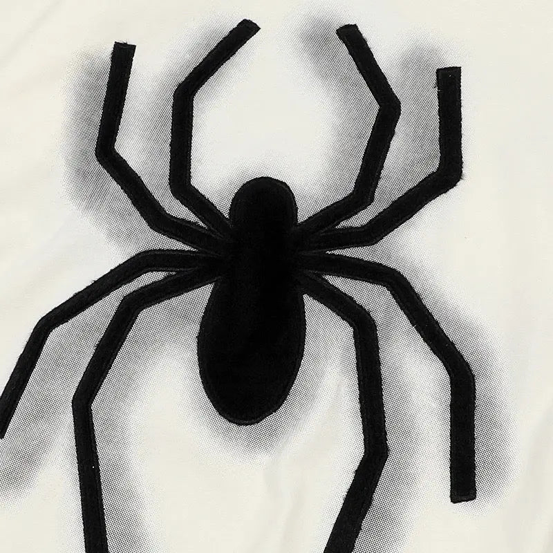 'Mini Spider' Punk Graphic  Spider Crop Top AlielNosirrah