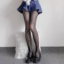 Load image into Gallery viewer, &#39;Moeee&#39; Kawaii Kitty Face Tights AlielNosirrah

