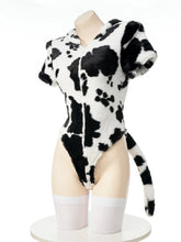 Load image into Gallery viewer, &#39;Mooo!&#39; Anime Girl Bunny Cow Girl Bodysuit AlielNosirrah
