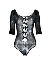Load image into Gallery viewer, &#39;NYE&#39; Y2k Stretchy Bowtie Hollow out Body Suit Info AlielNosirrah
