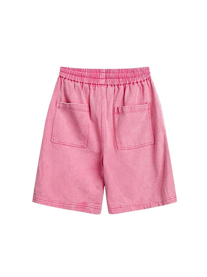 'Naughty Pink' Pastel Street Style Ripped Shorts AlielNosirrah