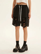 Load image into Gallery viewer, &#39;Naughty Pink&#39; Pastel Street Style Ripped Shorts AlielNosirrah
