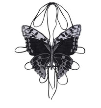 Load image into Gallery viewer, &#39;Night Dancer&#39; Butterfly Dark Embroidery Cami Top AlielNosirrah
