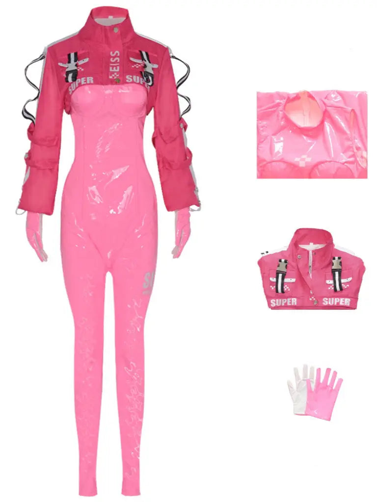 Nikke' Goddess of Victory Pink Leather Costume AlielNosirrah