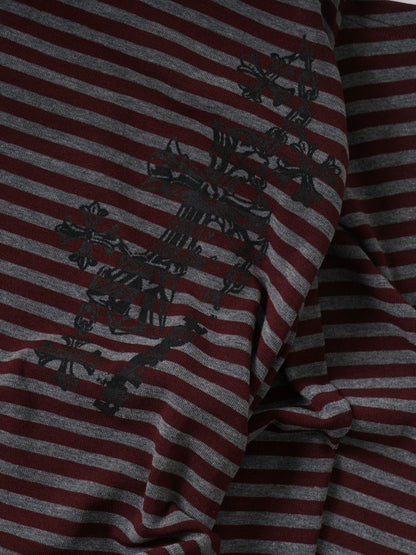 ’Sway & Style' Cross-Strap Off-Shoulder Long Sleeve Tee AlielNosirrah