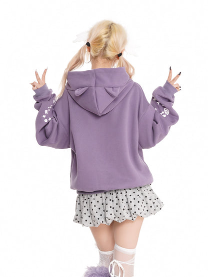 'Heart Bear' Cute & Edgy Bear-Ear Hoodie AlielNosirrah