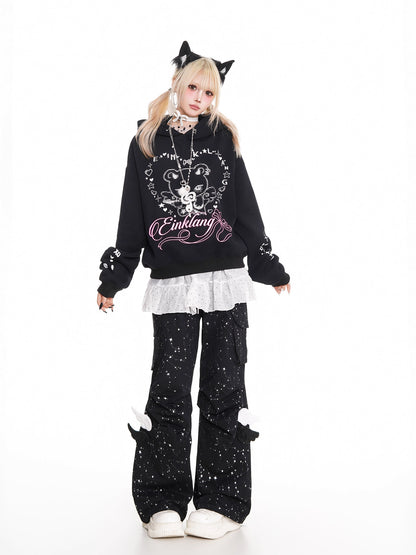 'Heart Bear' Cute & Edgy Bear-Ear Hoodie AlielNosirrah