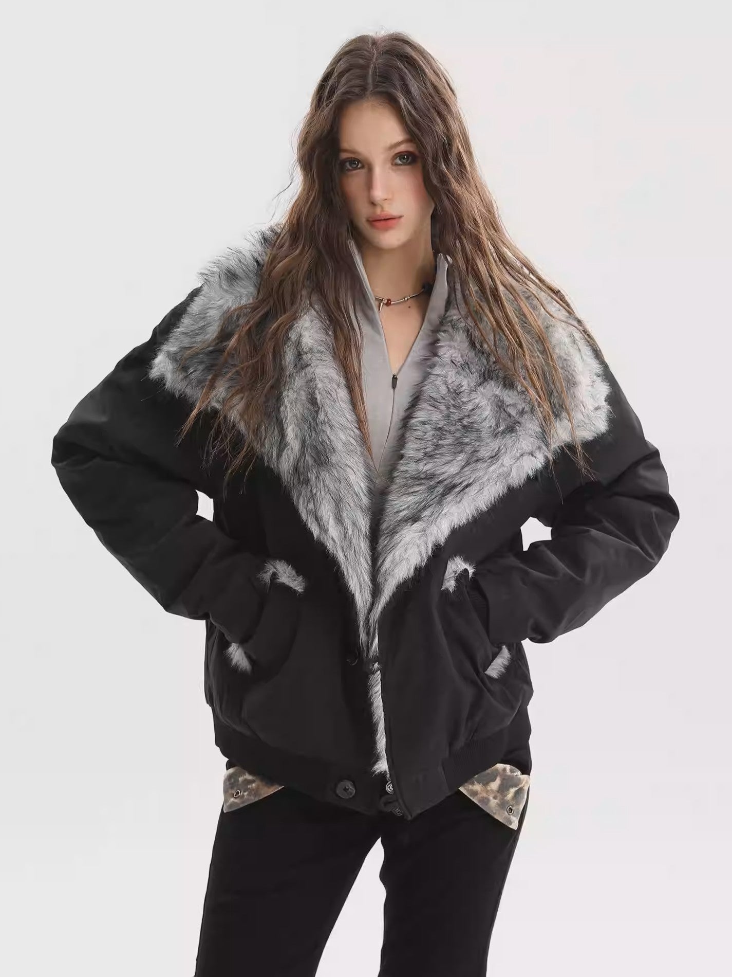 'Furstorm' Urban Cropped Puffer Jacket AlielNosirrah