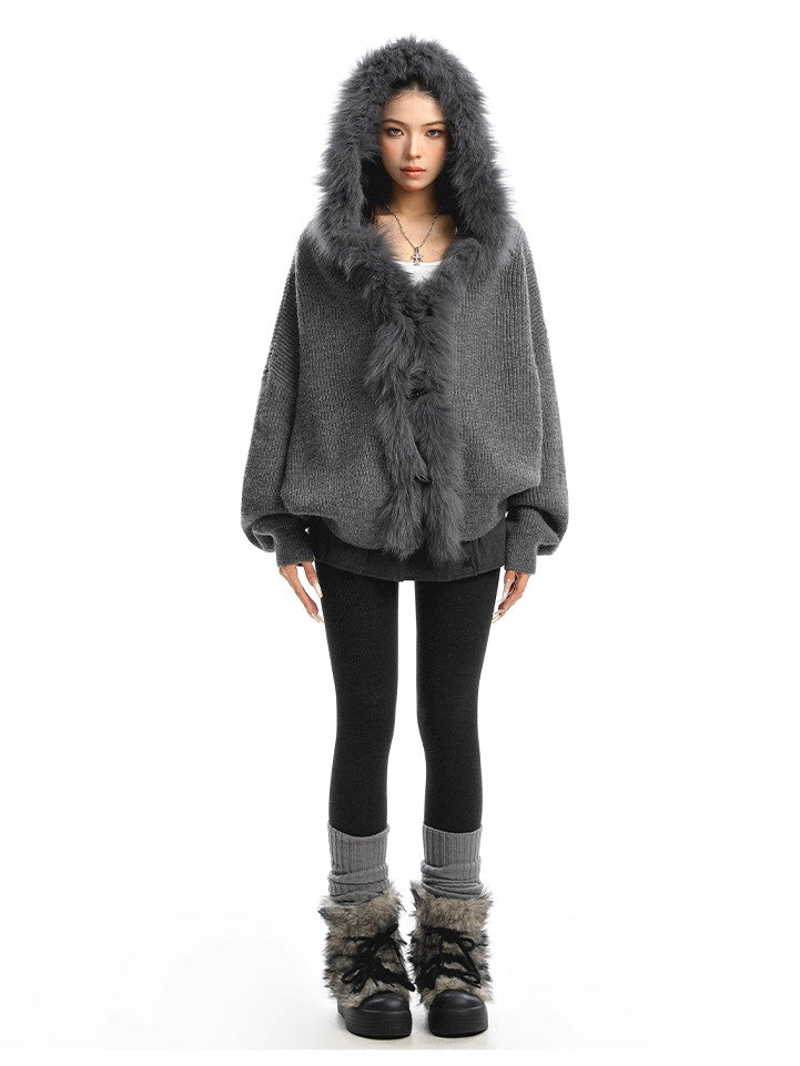 'Fuzzy Dreams' Casual Loose Knit Sweater Cardigan (Copy) AlielNosirrah