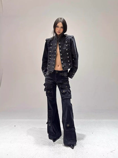 'Imperra' Vintage Palace-Style Denim Jacket AlielNosirrah