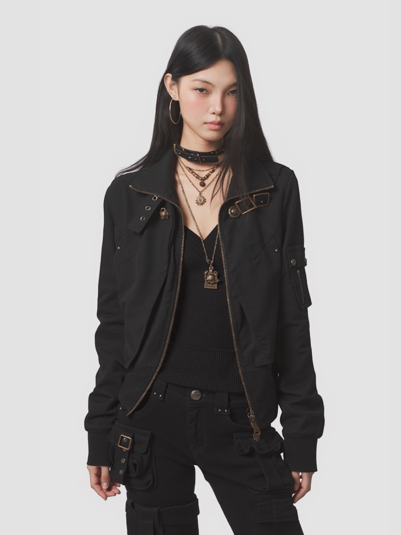 ’Urban Chill' Irregular Moto Workwear Style Jacket (Copy) AlielNosirrah