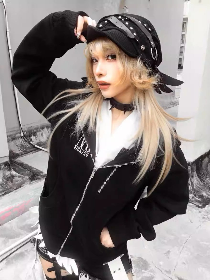 'Wrecking Rabbit' Y2K Punk Rabbit-Ear Hat (Copy) AlielNosirrah