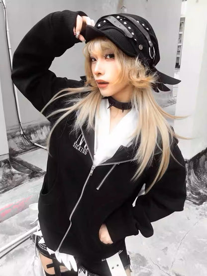 'Wrecking Rabbit' Y2K Punk Rabbit-Ear Hat (Copy) AlielNosirrah