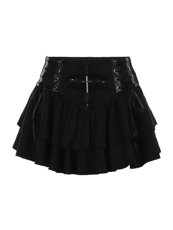 ghost-girl-y2k-punk-cross-black-mini-skirt-1