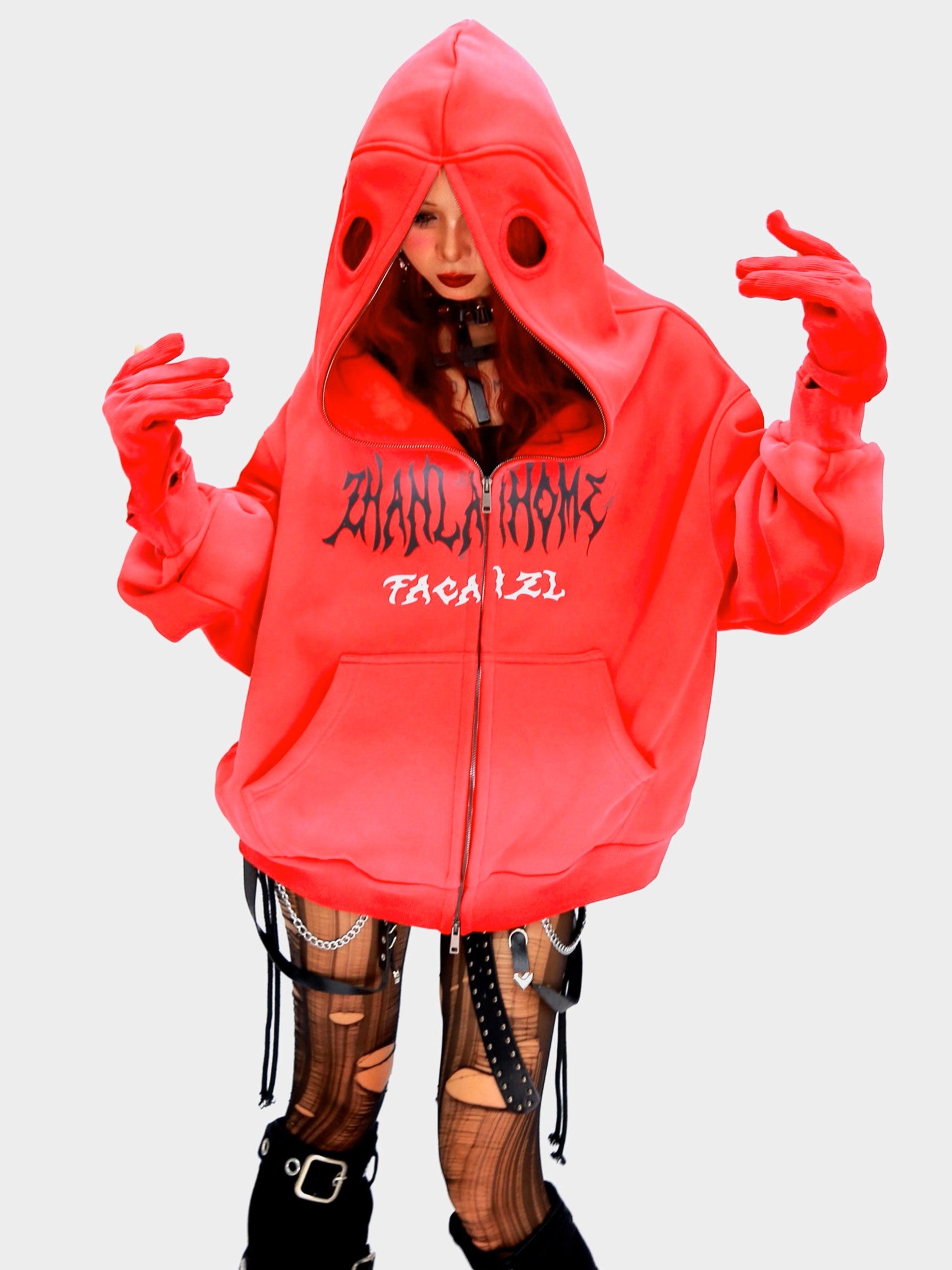 gaze-letter-print-tie-dye-hoodie-with-detachable-mask-gloves-7
