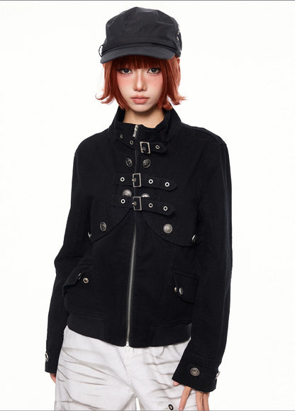 'VibeCargo' Vintage US Style Light Punk Workwear Jacket