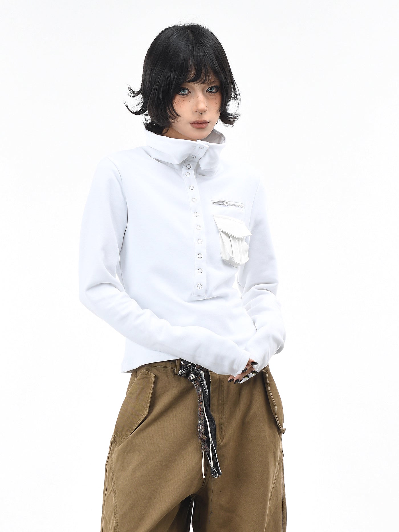 'Hidden Kitty' Kitty Striped Slim Fitted Long Sleeve Top (Copy) AlielNosirrah