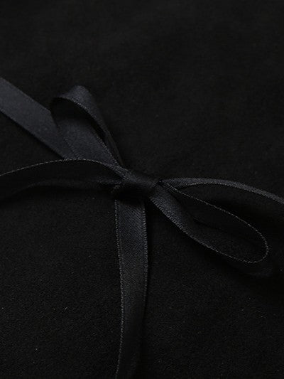 'Fur & Flirt' Fur Collar Tie-Up Top AlielNosirrah