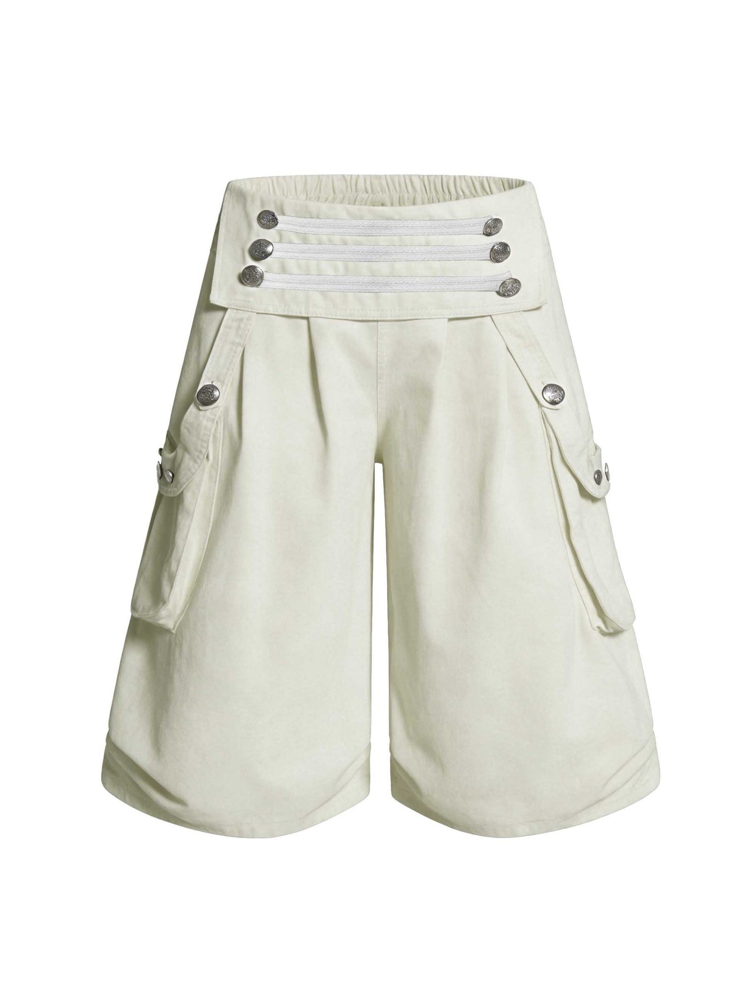 'Street Wideleg' Y2K Loose Wide Leg Cargo Capri Pants