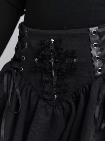 ghost-girl-y2k-punk-cross-black-mini-skirt-7