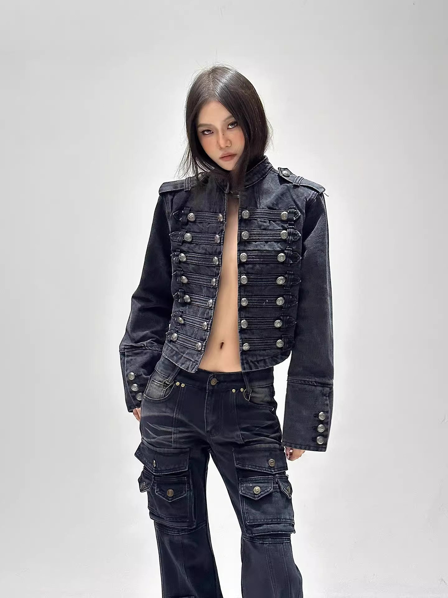 'Imperra' Vintage Palace-Style Denim Jacket AlielNosirrah