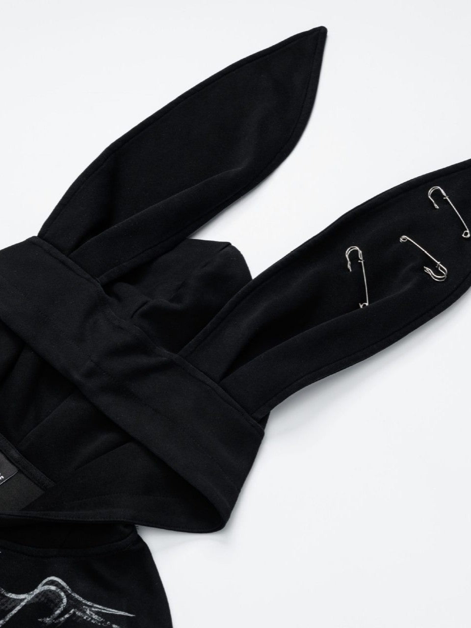 'Pin-Up Bunny' Retro Babe Bunny-Ear Zipped Oversized  Hoodie (Copy) AlielNosirrah