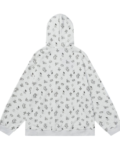 'Purrfect Kitty' Cute Cat-Ear Zipped Oversized  Hoodie (Copy) AlielNosirrah