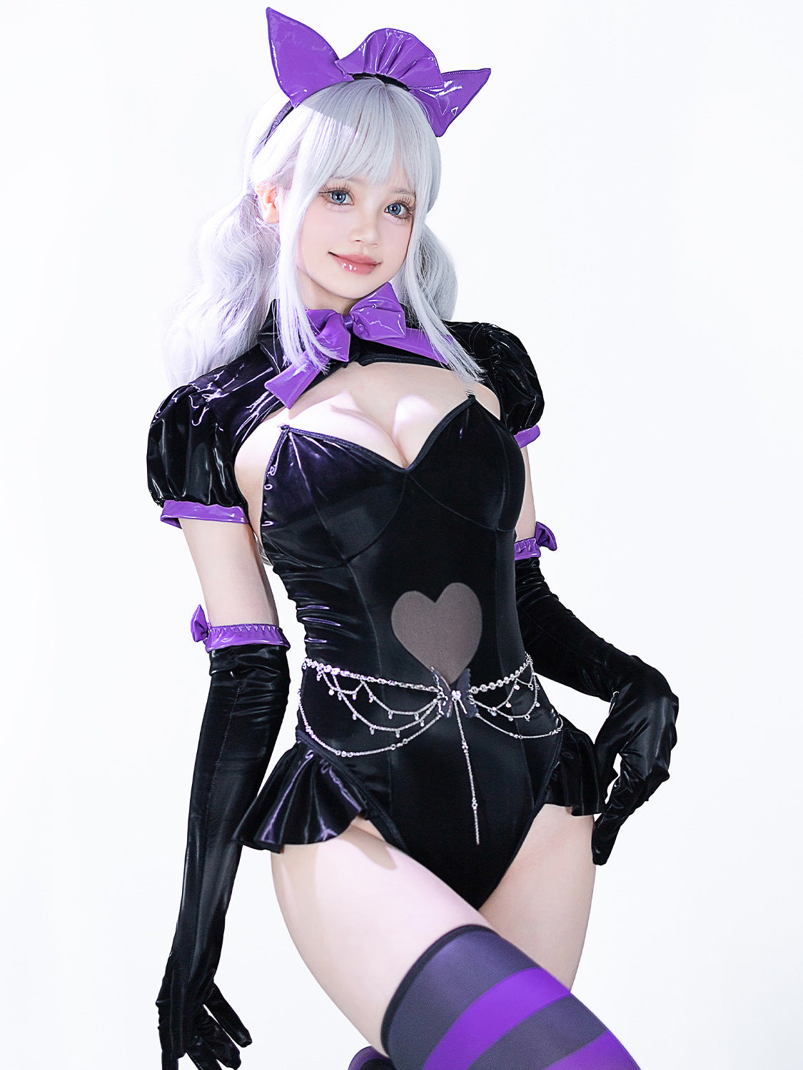 'Night Meow' Dark Cat-Ears Anime Cosplay Ensemble AlielNosirrah