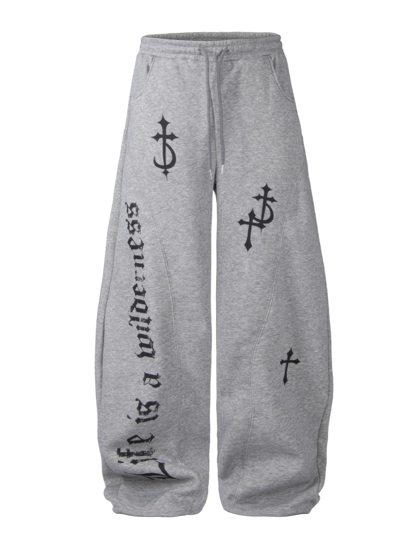 ’Wild Horned' Demon Horn Cropped Hoodie + Wide-Leg Pants Set AlielNosirrah