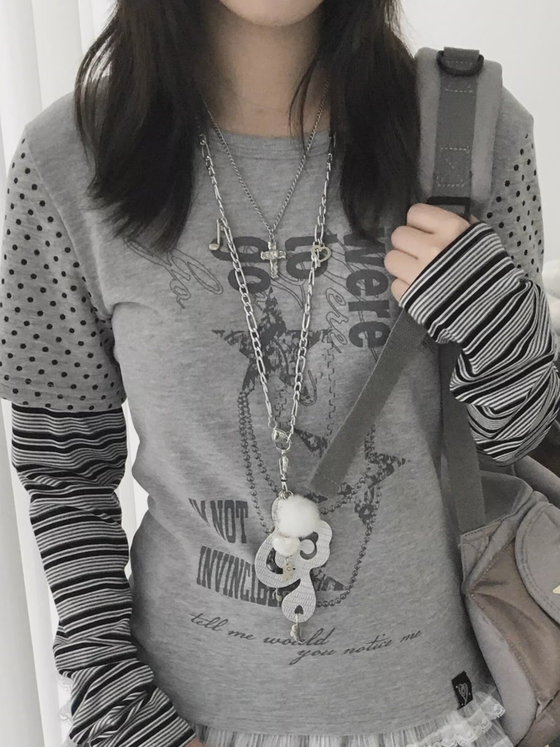 'Melody of Hearts' Y2K Angel Music Note Wing Necklace AlielNosirrah