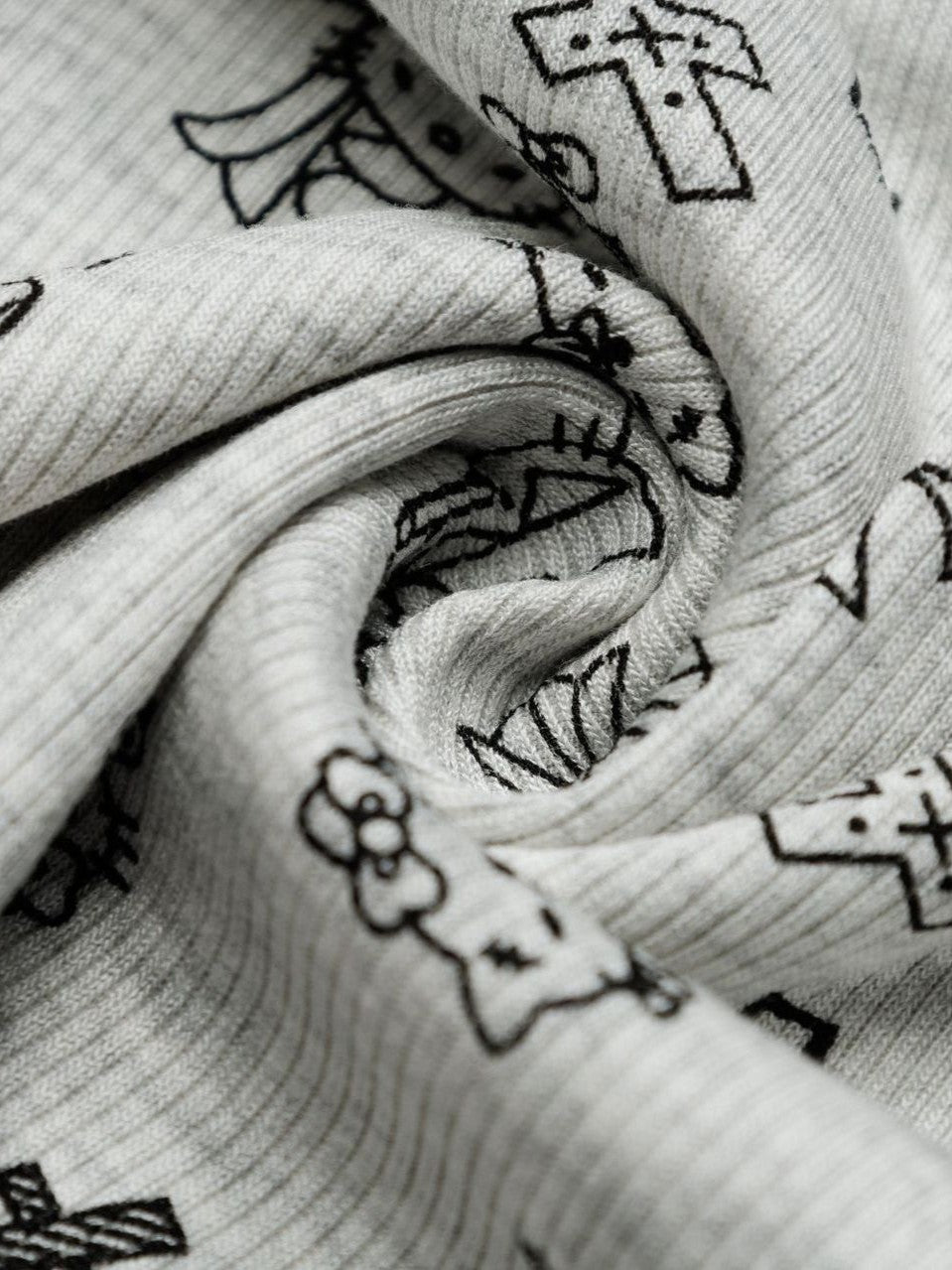 'Meow Babe' Y2K Off-Shoulder Embroidered Long Sleeve Tee (Copy) AlielNosirrah