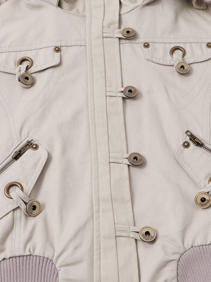 'Urban Heritage' Retro Streetwear Detachable Fur Embroidered Street Jacket (Copy) AlielNosirrah