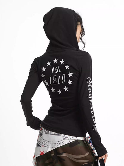 ’Slim & Chic' Urban Trendy Fit Long Sleeve Hoodie Tee (Copy) AlielNosirrah