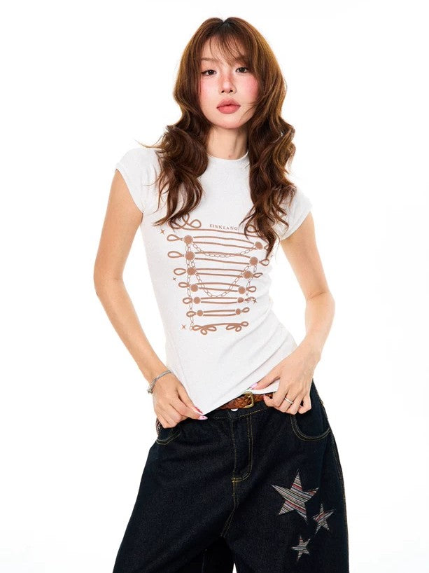 'Wild Static' Y2K Punk Streetwear T-Shirt AlielNosirrah