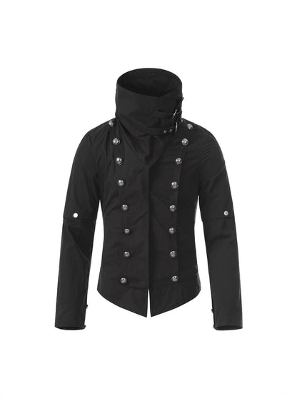 'Apex' Functional Stand Collar Multi-Button Jacket AlielNosirrah