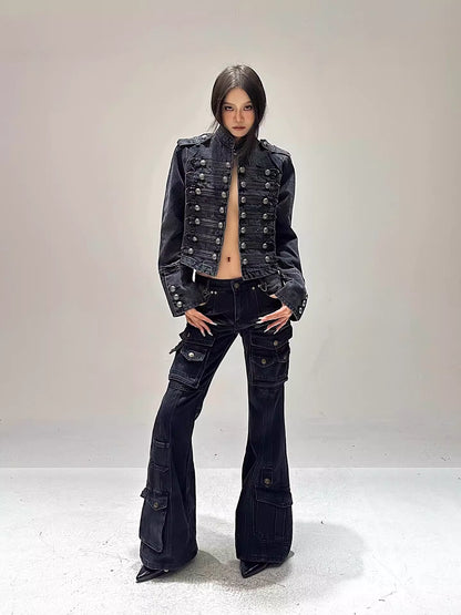 'Imperra' Vintage Palace-Style Denim Jacket AlielNosirrah