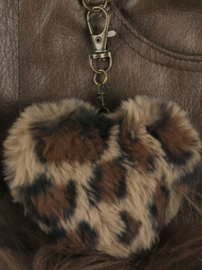 ’Wild Heart' Y2K Faux Fur Off-Shoulder Long Sleeve Top + Shorts Set (Copy) AlielNosirrah