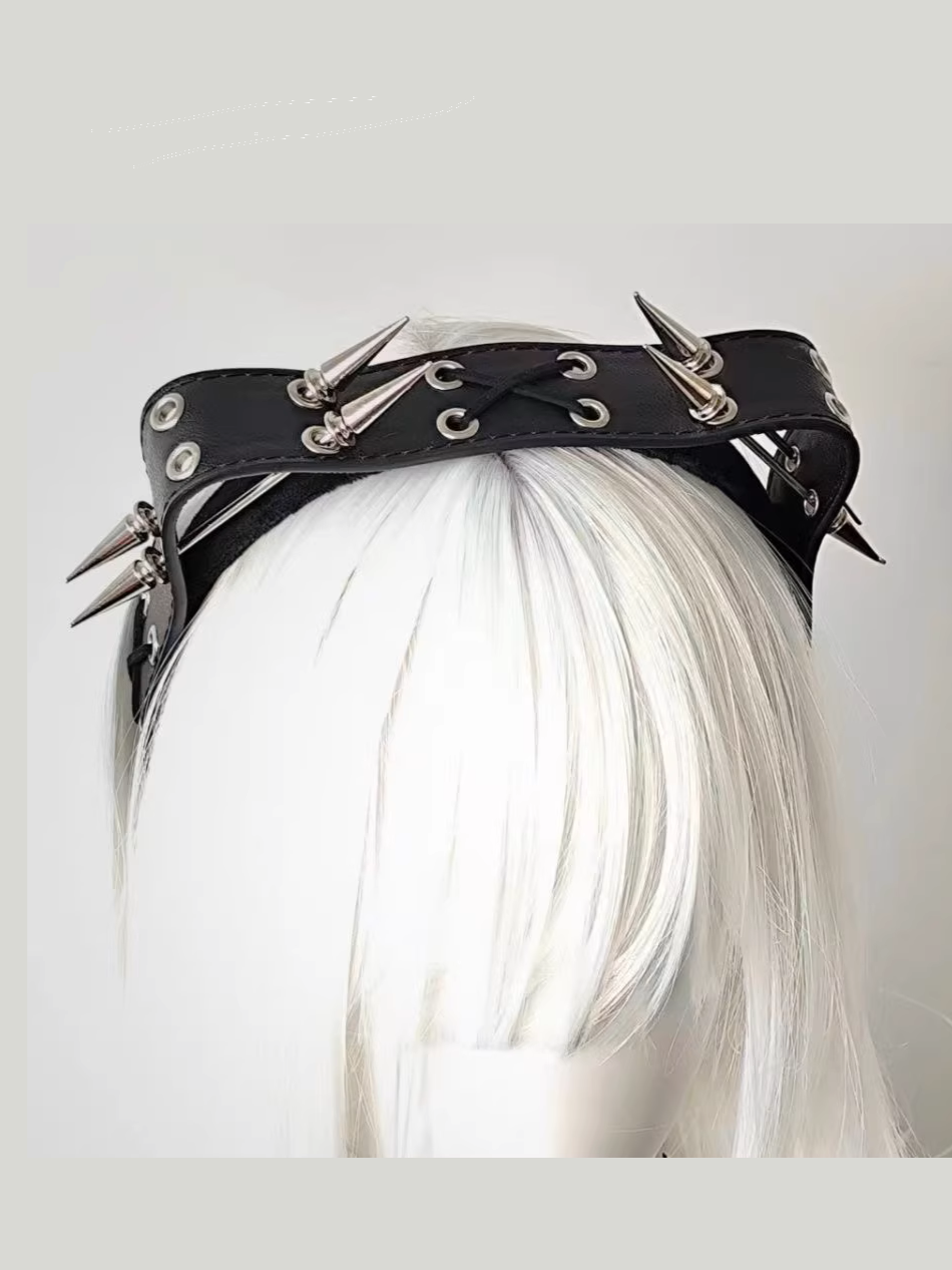 'Venom Cat' Gothic Heavy Metal Leather Claw Cat Hairband AlielNosirrah