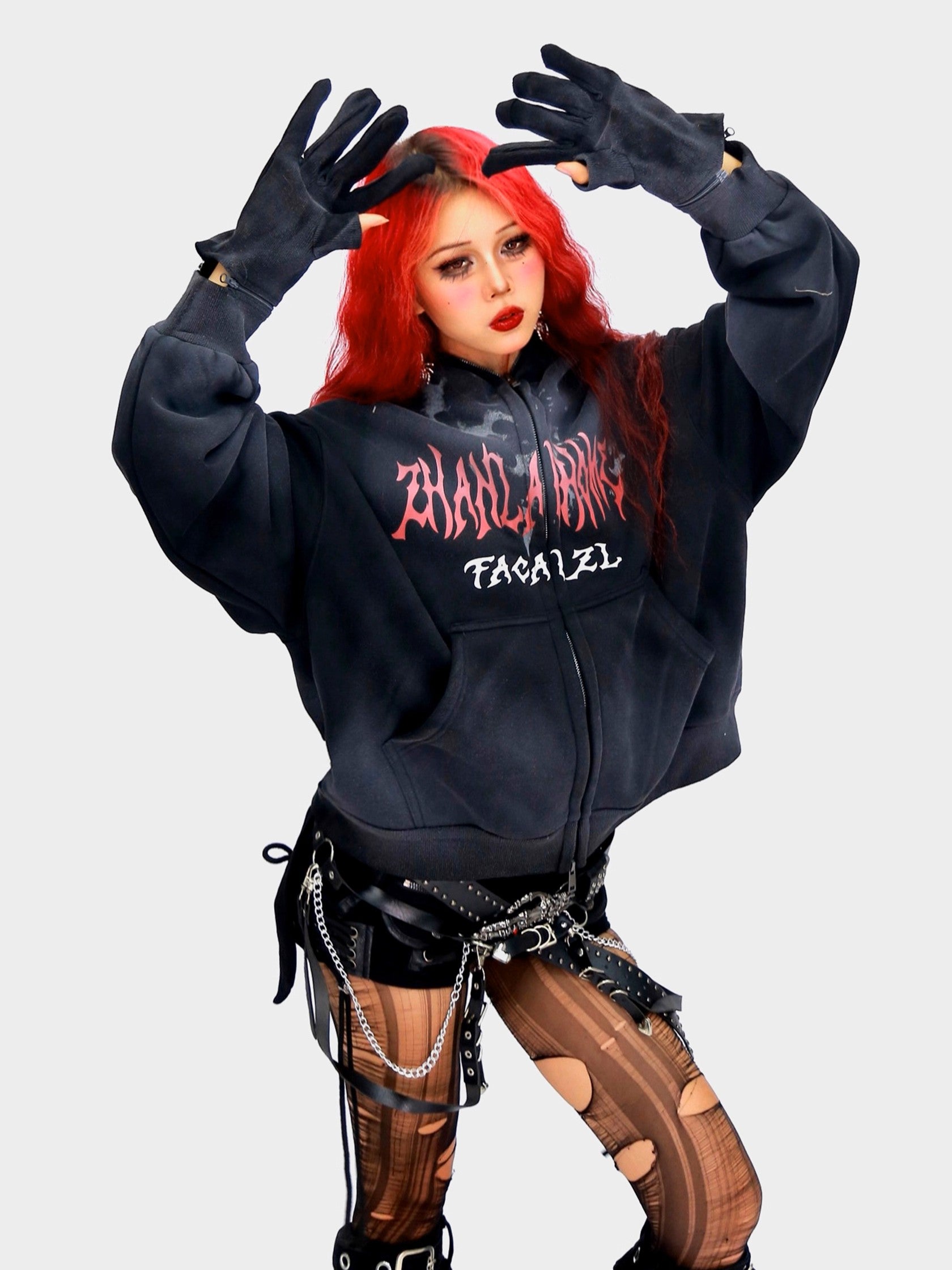 gaze-letter-print-tie-dye-hoodie-with-detachable-mask-gloves-4