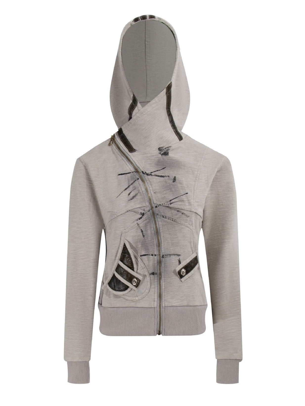 ’Urban Chill' Autumn/Winter Urban Streetwear Vintage-Inspired Hooded Zip-Up Jacket (Copy) AlielNosirrah