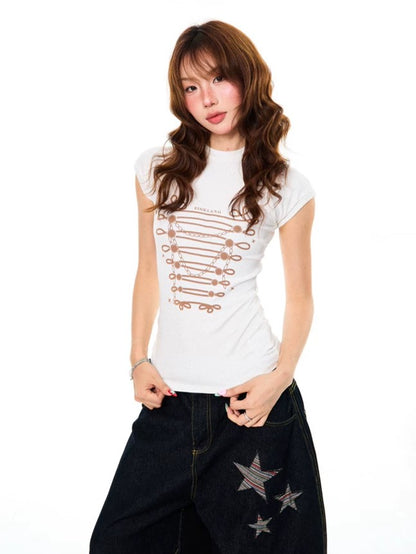 'Wild Static' Y2K Punk Streetwear T-Shirt AlielNosirrah