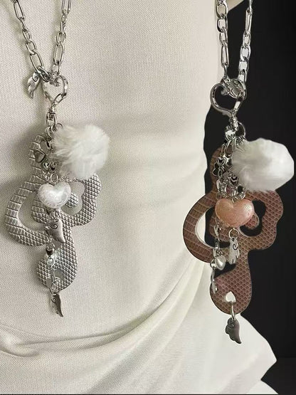 'Melody of Hearts' Y2K Angel Music Note Wing Necklace AlielNosirrah