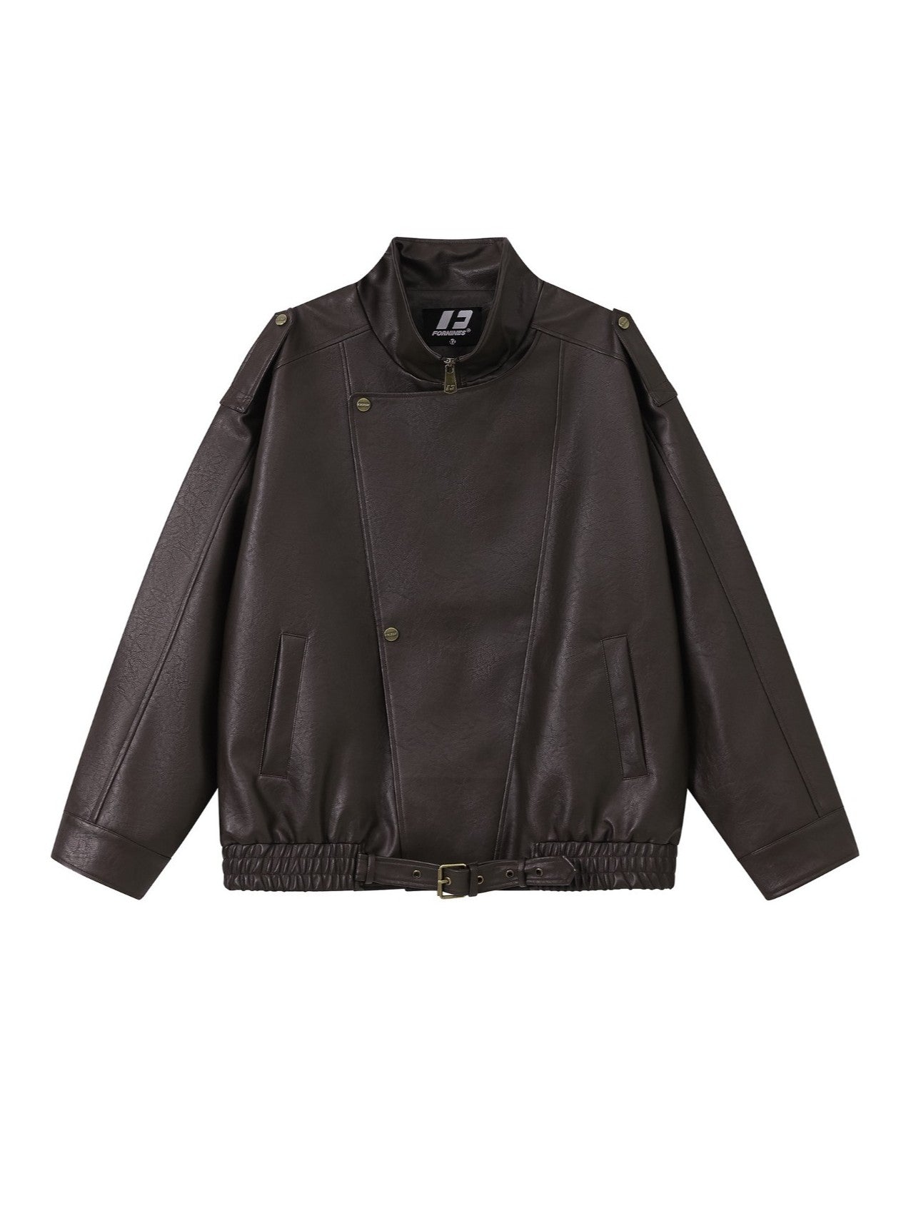 'Night Rider' Vintage-Style PU Leather Moto Leather Jacket AlielNosirrah