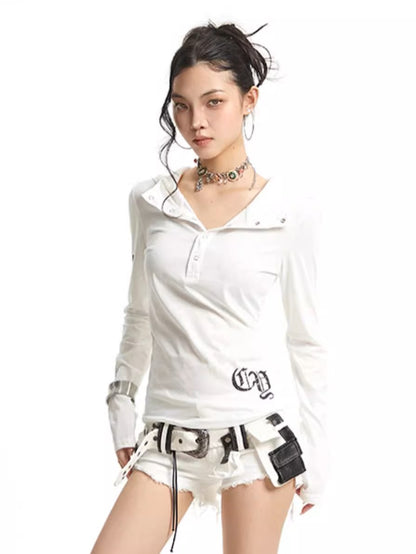 ’Slim & Chic' Urban Trendy Fit Long Sleeve Hoodie Tee (Copy) AlielNosirrah