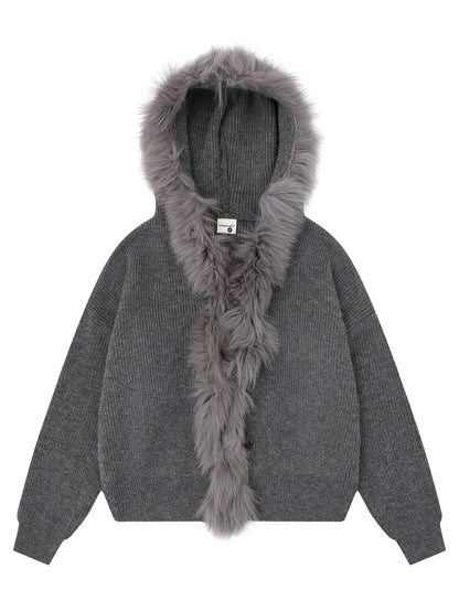 'Fuzzy Dreams' Casual Loose Knit Sweater Cardigan (Copy) AlielNosirrah