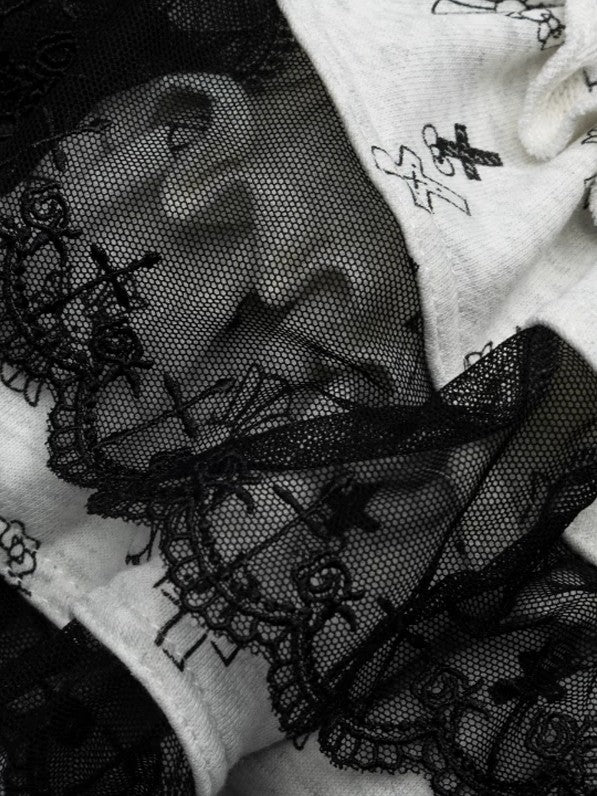 'Kitty Pop' Y2K Cartoon Kitty Print Puffy Skirt AlielNosirrah