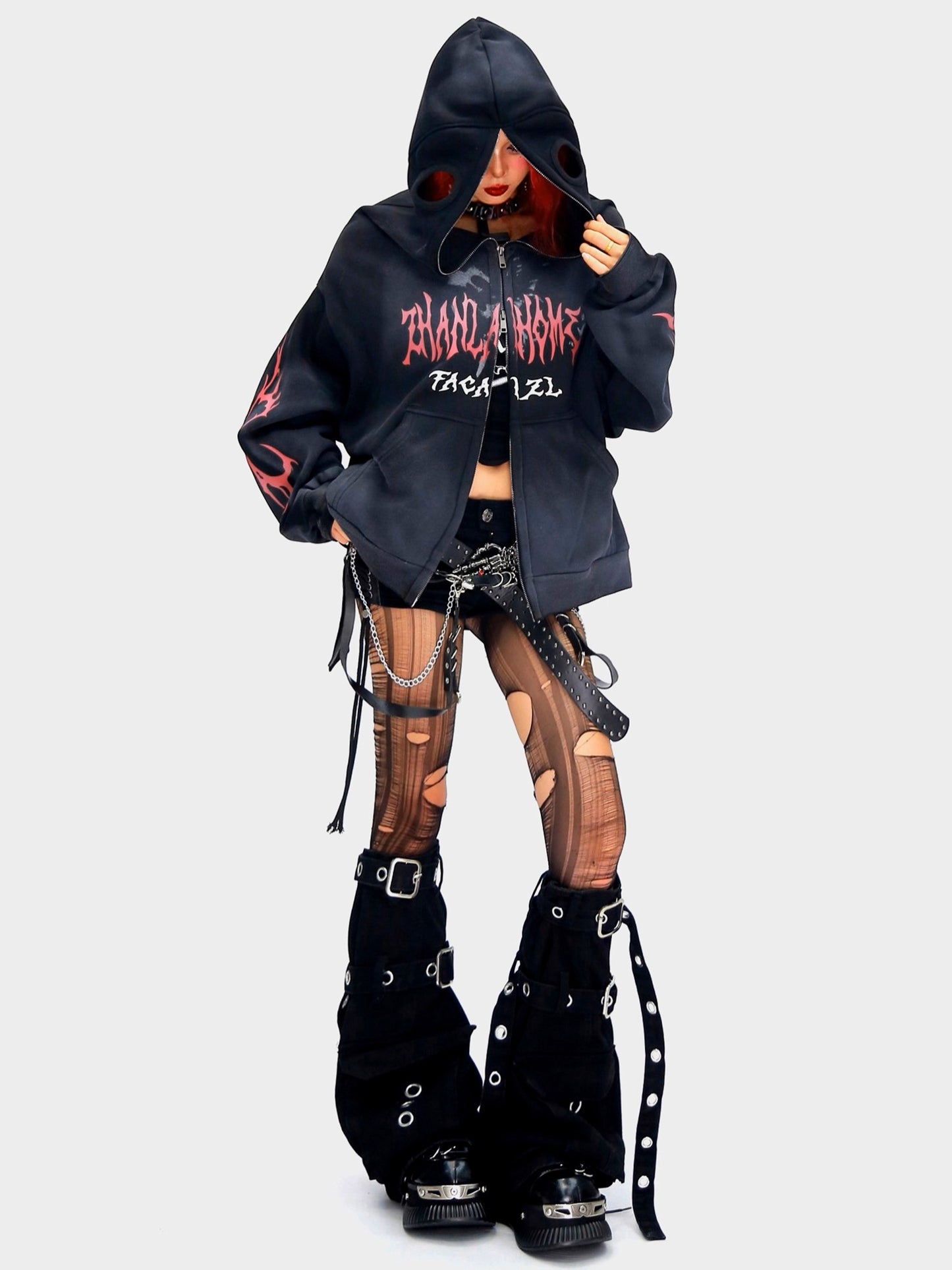 gaze-letter-print-tie-dye-hoodie-with-detachable-mask-gloves-2