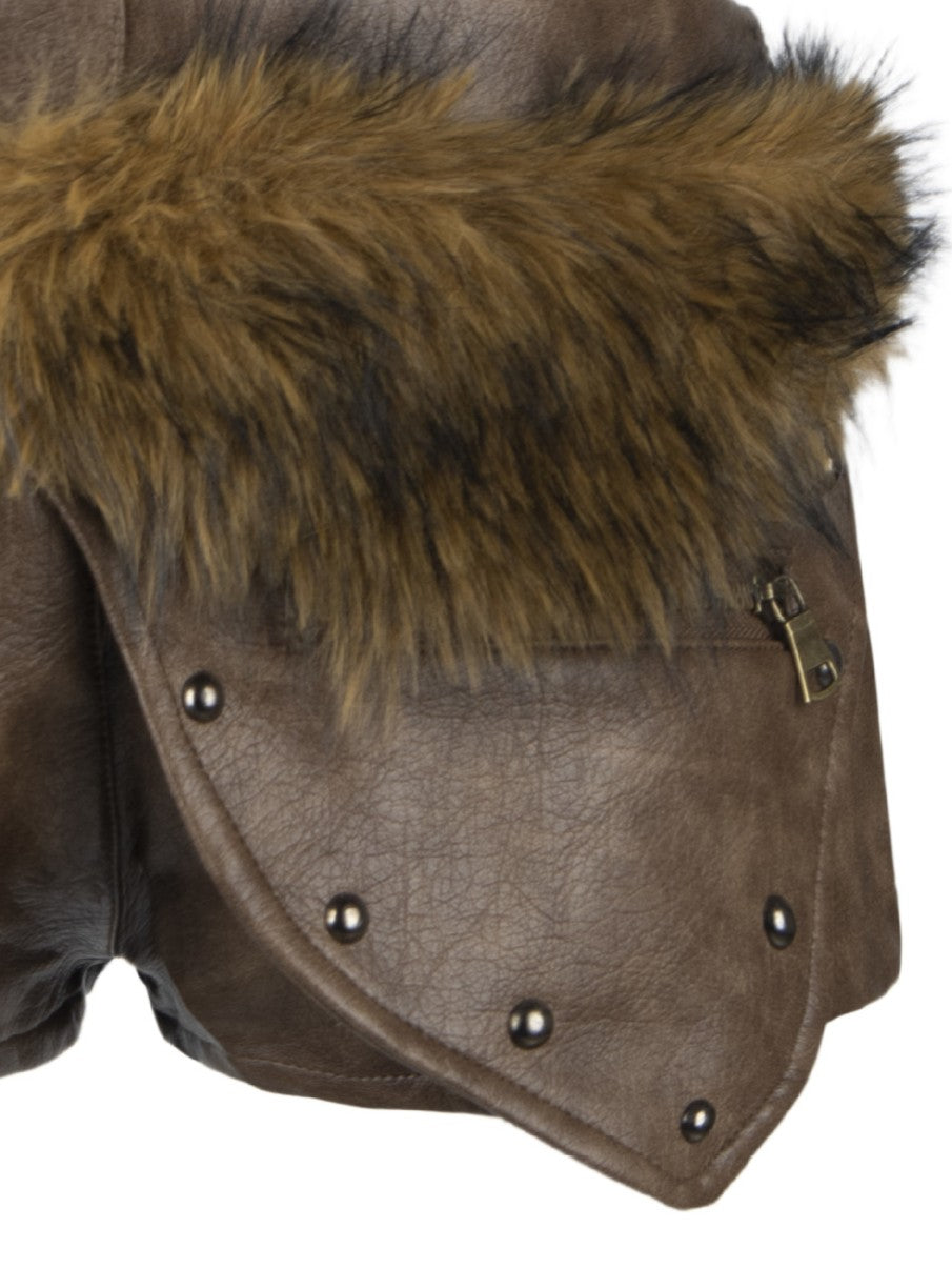 'Sassy Ride' Y2k Lace Up Fur Belt Mini Skirt (Copy) AlielNosirrah