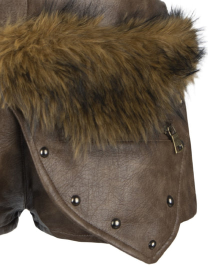 'Sassy Ride' Y2k Lace Up Fur Belt Mini Skirt (Copy) AlielNosirrah